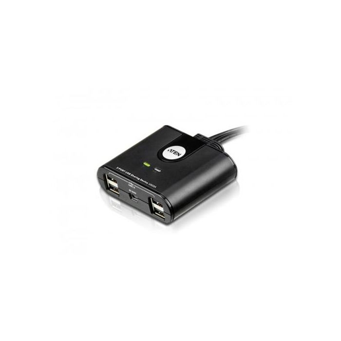 Aten US224 Switch de periféricos USB 2.0, 2x2 puertos, compatible con Windows, Linux, MAC