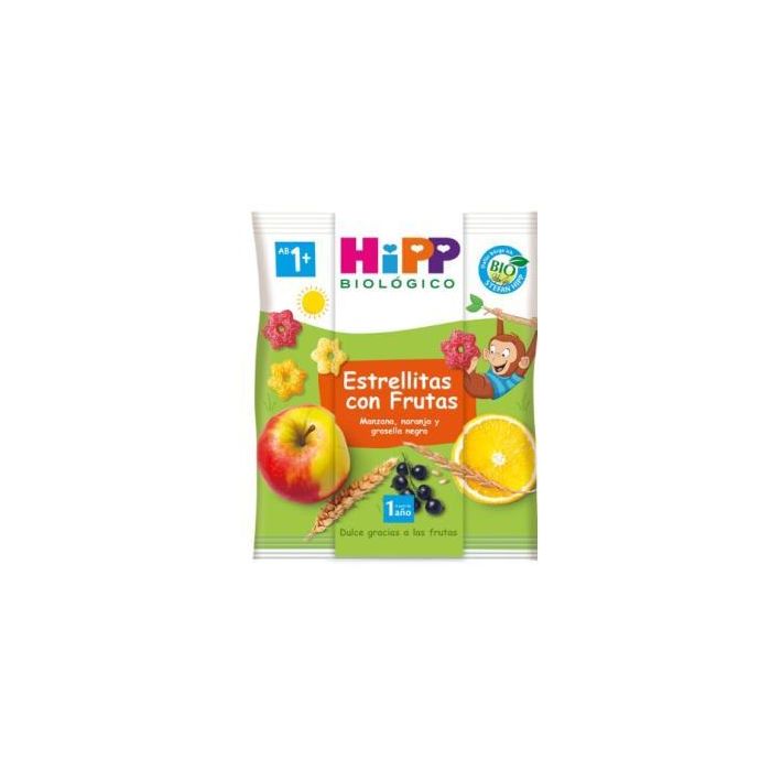 HIPP Estrellitas con Frutas Snack Bio Sin Gluten 30g - Cereales Mixtos para Bebés a partir de 1 Año
