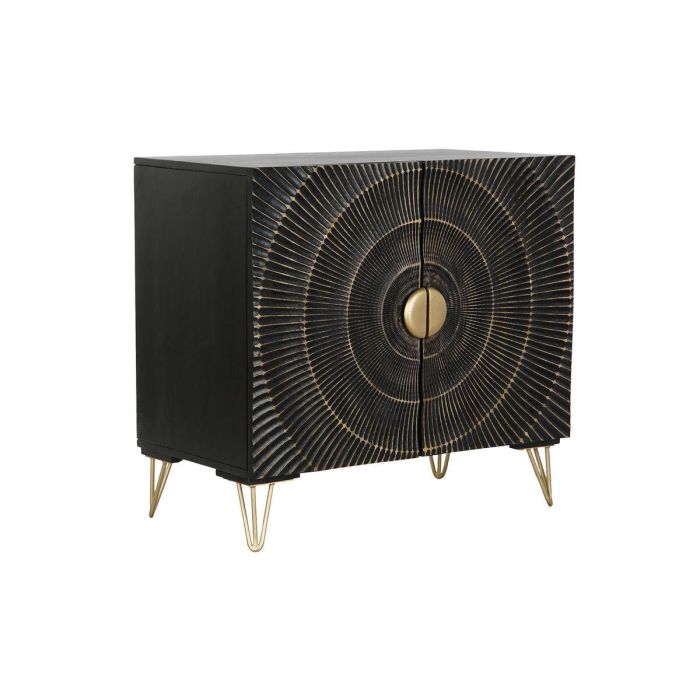 Aparador DKD Home Decor Negro Dorado Metal Madera de mango 81 x 45 x 75 cm 0 Aparador DKD Home Decor Negro Dorado Metal Madera de mango 81 x 45 x 75 cm 0