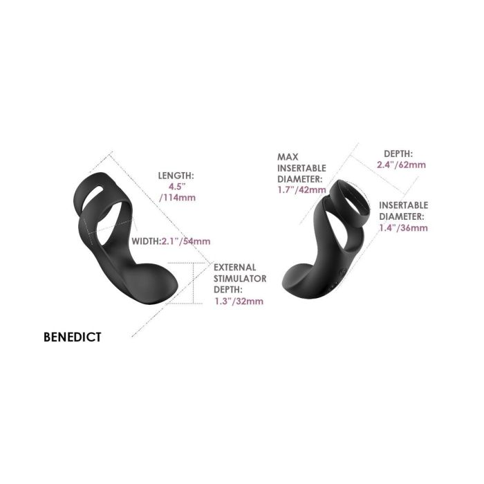 Anillo para el Pene Svakom Negro 6 Anillo para el Pene Svakom Negro 6