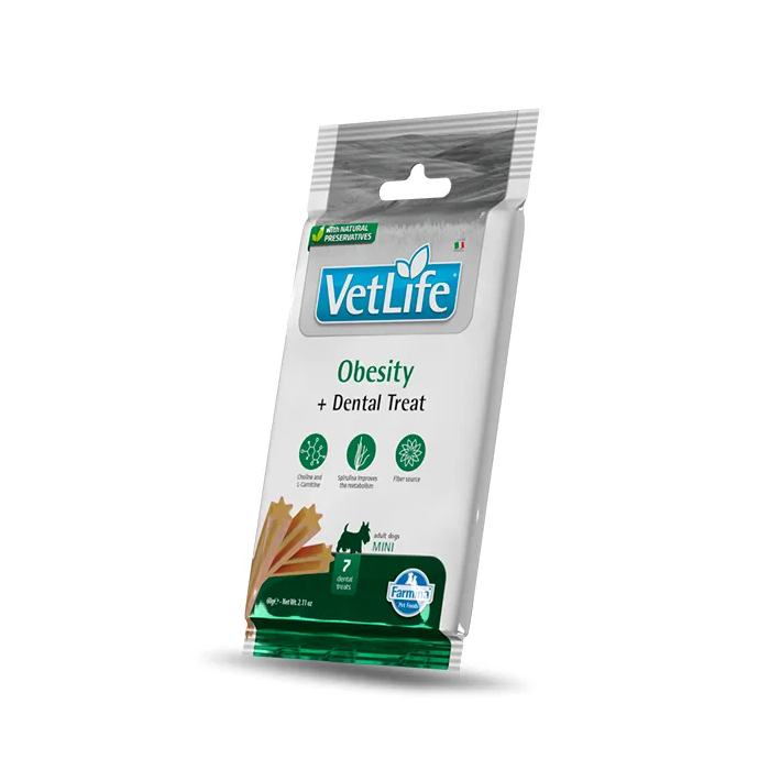 Farmina Vet Life Dog Obesity Adult Mini 15x60 gr - Alimento complementario para perros Farmina Vet Life Dog Obesity Adult Mini 15x60 gr - Alimento complementario para perros