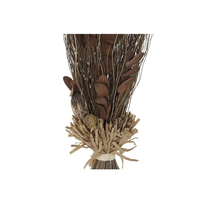 DKD Home Decor Ramo Decorativo Fibra Coco Marrón Naranja, Dimensiones 20x100x35 cm - Pack 6 Unidades 1