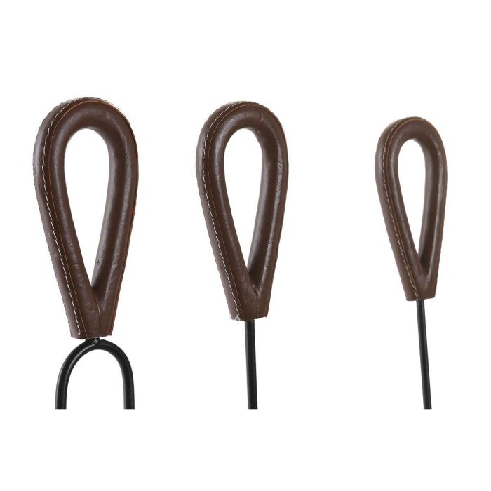 DKD Home Decor Leñera Loft Negra Desmontable de Acero y Aluminio 56 cm Alto - Set de 4 2 DKD Home Decor Leñera Loft Negra Desmontable de Acero y Aluminio 56 cm Alto - Set de 4 2