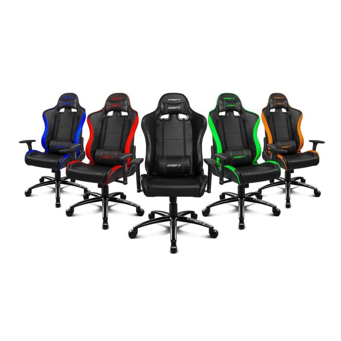 DRIFT DR200 Silla Gaming Profesional, Asiento Acolchado, Reposabrazos Ajustable 3D, Respaldo Reclinable hasta 135 Grados, Negro 2