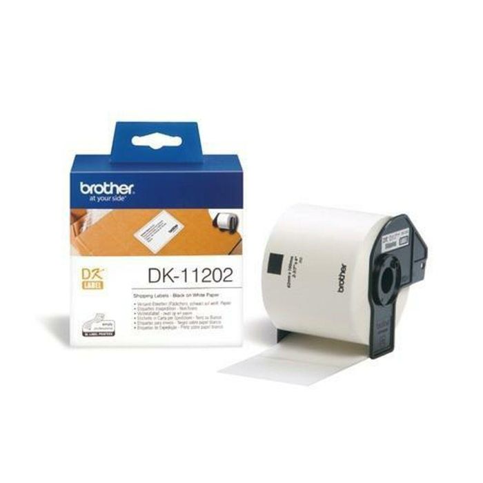 Etiquetas para Impresora Brother DK-11202 Negro/Blanco 62 x 100 mm (3 Unidades) 1 Etiquetas para Impresora Brother DK-11202 Negro/Blanco 62 x 100 mm (3 Unidades) 1