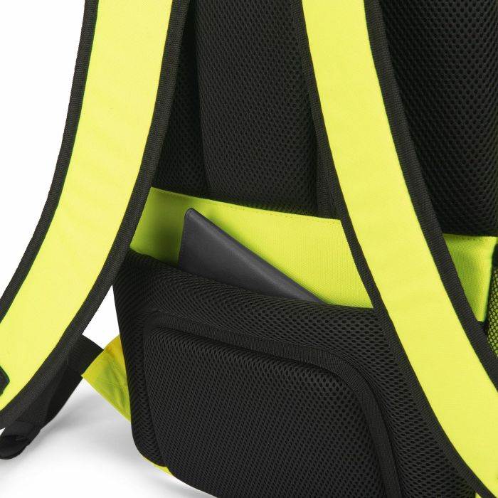 Dicota Backpack HI-VIS Base 24 litre yellow 6