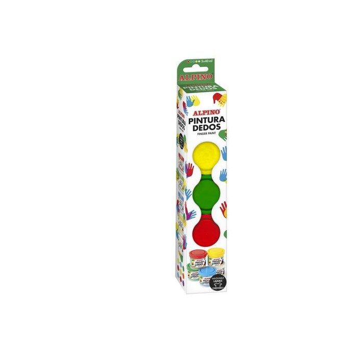 Pintura De Dedos Alpino 40Ml Estuche De 5