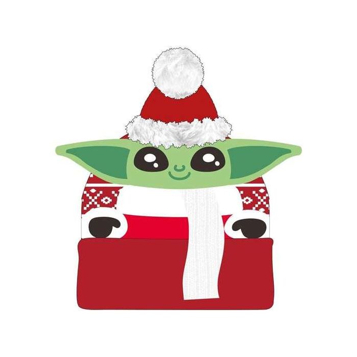 Cerdá Gorro de Punto Christmas The Mandalorian para Niños - Ideal para Invierno y Navidad