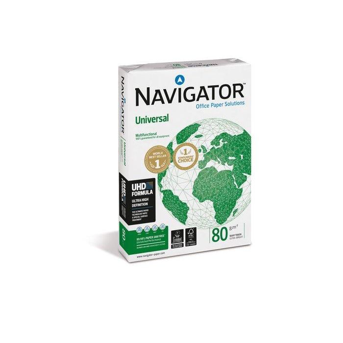 Papel A4 Navigator 80G 500H Universal (Set de 5)