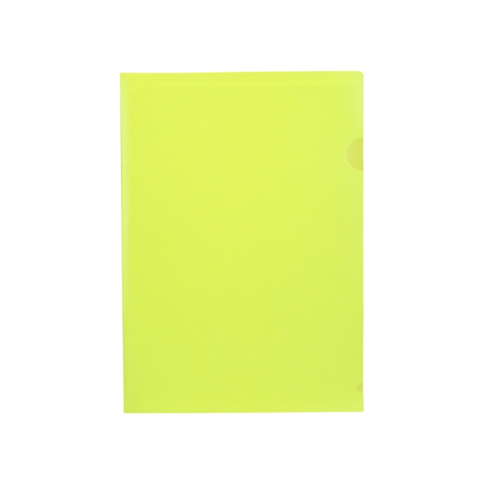 Liderpapel Dossier Uñero DIN A4 Polipropileno Amarillo Fluor Opaco 20 Hojas 1