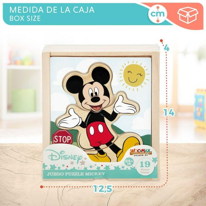 Puzzle Infantil de Madera Disney + 2 Años (12 Unidades) 1