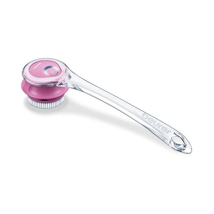 Beurer FC-55 Cepillo Corporal para Limpieza Diaria con Mango Largo y Ajuste de Velocidad, Resistente al Agua