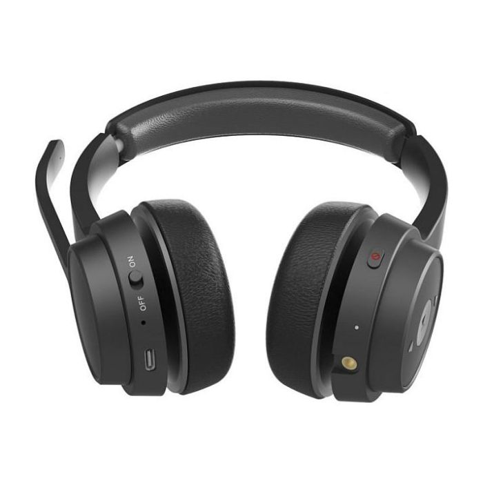 Conceptronic Auriculares Polona04B Inalámbricos Bluetooth 5.3 Negro con Micrófono Cancelación Ruido y 40h Batería 3