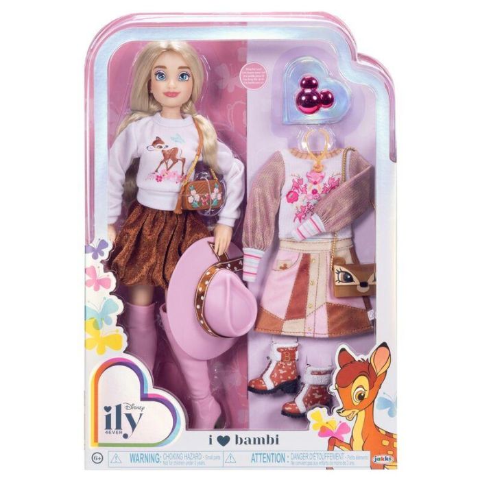 JAKKS PACIFIC Muñeca Fashion Doll Disney Bambi ily 4Ever 28cm