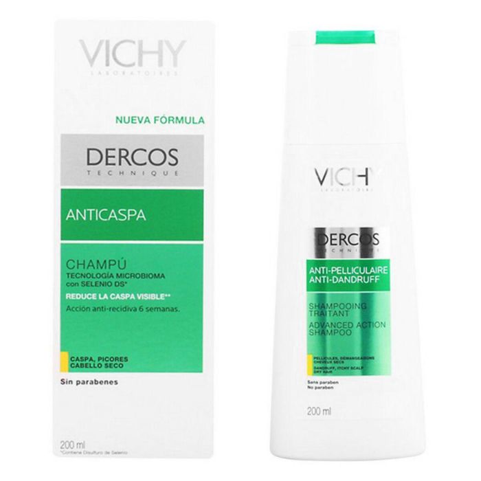 Vichy Dercos Anti-Pelliculaire Secs Shampooing Traitant 200 mL