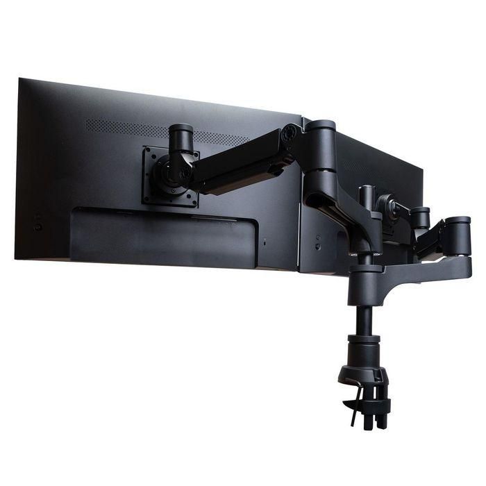 R-Go Tools R-Go Caparo 4 D2, Circular Dual Monitor Arm, Desk Mount, Gas Spring, 3-9kg, Black-Silver, Low Carbon Footprint 1 R-Go Tools R-Go Caparo 4 D2, Circular Dual Monitor Arm, Desk Mount, Gas Spring, 3-9kg, Black-Silver, Low Carbon Footprint 1