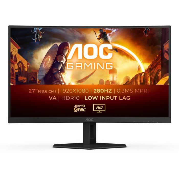 AOC C27G4ZXE Monitor Gaming Curvo 27" Full HD Fast VA 280Hz 0.3ms HDR10 Adaptive Sync