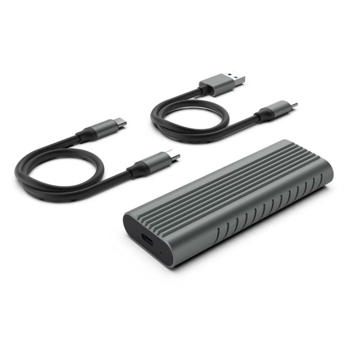 EWENT EW7025 Carcasa Externa Portátil M.2 NVMe/PCIe SSD USB-C 3.2 Gen2 10Gbps UASP Aluminio Gris con cables hasta 4TB 0 EWENT EW7025 Carcasa Externa Portátil M.2 NVMe/PCIe SSD USB-C 3.2 Gen2 10Gbps UASP Aluminio Gris con cables hasta 4TB 0