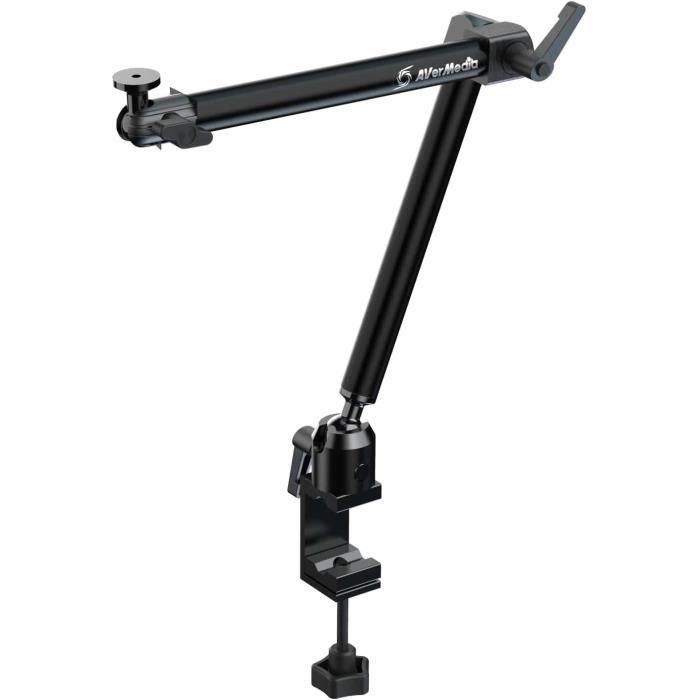 Brazo para micrófono - AVERMEDIA - Streamer Arm BA311L - Sólido - Carga 1,5 kg - Accesorio manual Brazo para micrófono - AVERMEDIA - Streamer Arm BA311L - Sólido - Carga 1,5 kg - Accesorio manual
