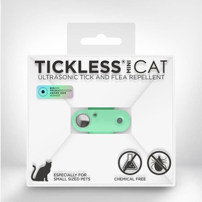 Repelente ultrasónico para gatos - TICKLESS MINI CAT - Protección contra garrapatas y pulgas - Mentha Green 2 Repelente ultrasónico para gatos - TICKLESS MINI CAT - Protección contra garrapatas y pulgas - Mentha Green 2