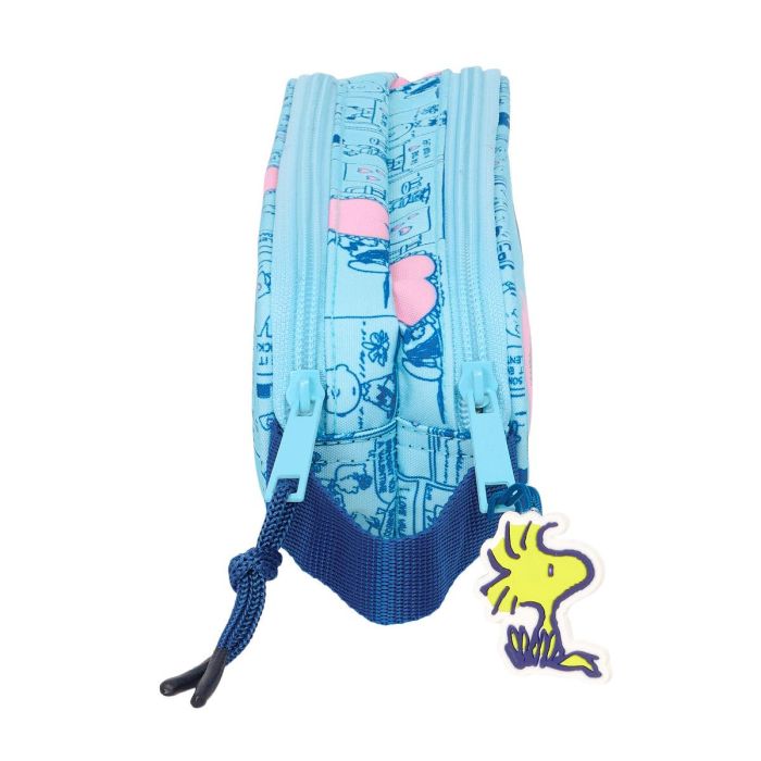 Portatodo Doble Snoopy Love Azul claro 21 x 8 x 6 cm 2 Portatodo Doble Snoopy Love Azul claro 21 x 8 x 6 cm 2