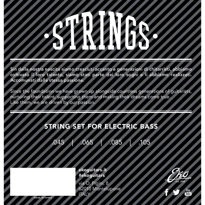 EKO Juego Bajo Nickel Medium 45-105 Eko 1