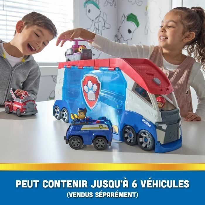 Spin Master 6069338 Patrulla Canina Patroller Launch y Rescue, Juego de 56 cm con Ryder y ATV, para 6 vehículos, sonidos 5