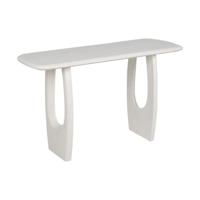 Consola Blanco Rozado Madera de Acacia 130 X 46 X 76 cm