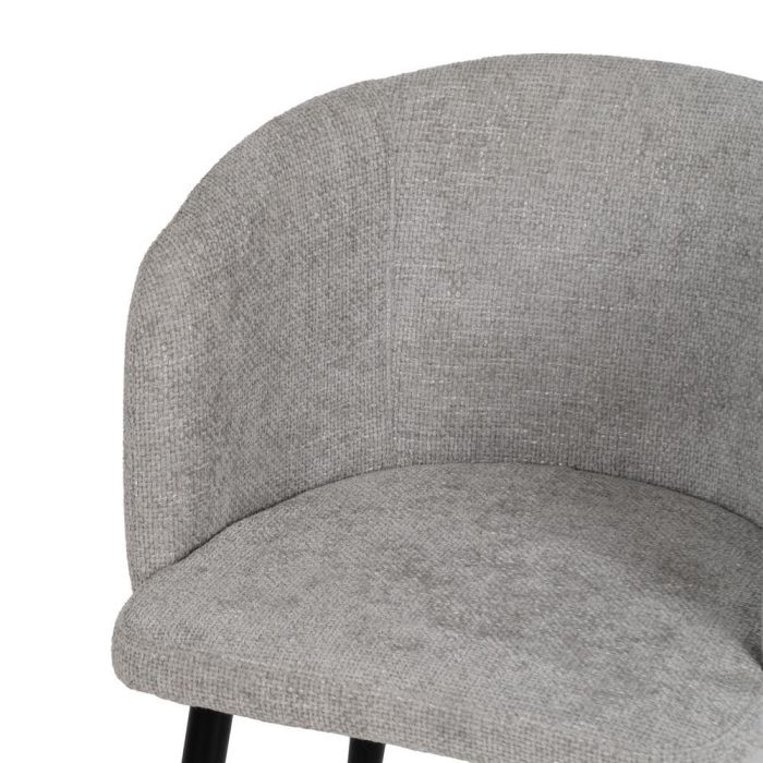 Silla Gris Tejido-Metal Salón 53 X 53 X 77 cm