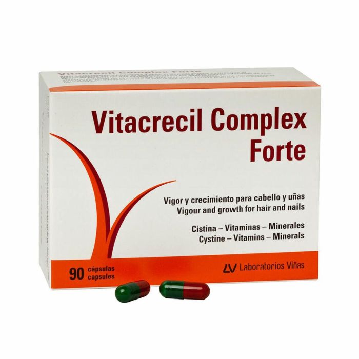 Vitacrecil Complex Forte - Complemento Alimenticio para Cabello y Uñas - 90 Cápsulas