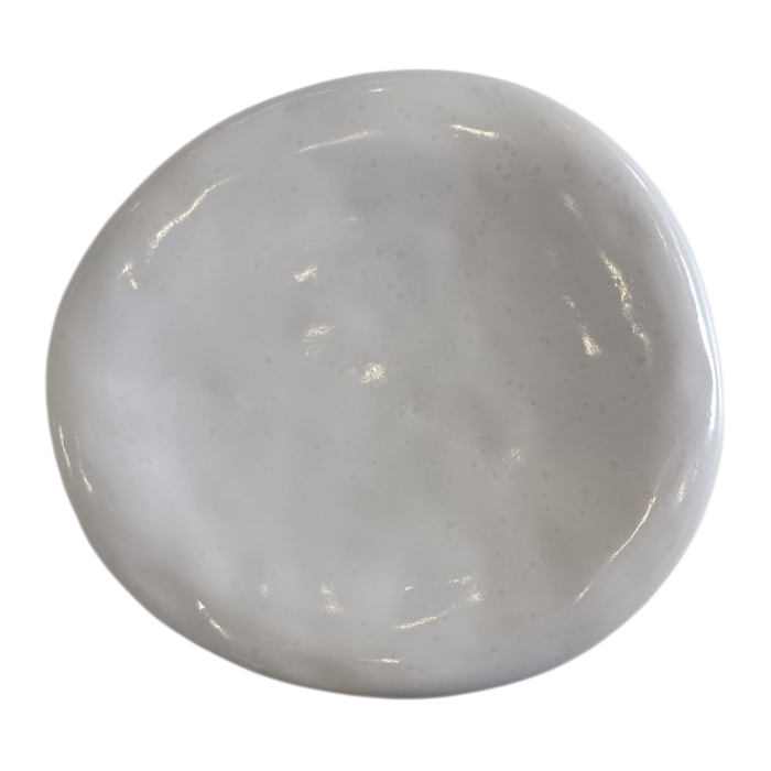 DKD Home Decor Plato Moderno de Gres Esmaltado Blanco 20.5 x 4 x 22 cm Apto Microondas y Lavavajillas (4 Unidades)