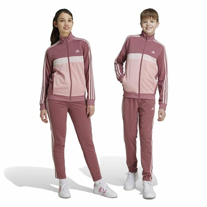 Chándal Infantil Adidas Essentials Naranja Rosa 2