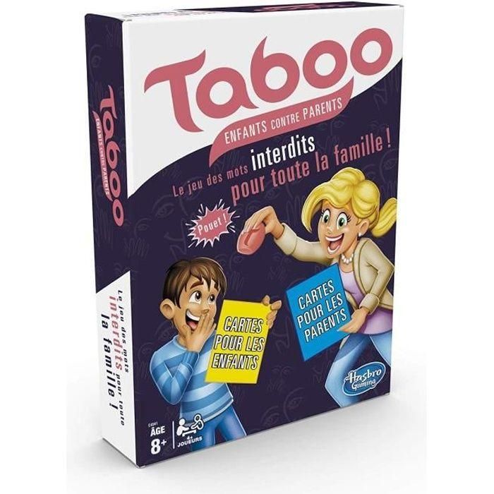 HASBRO GAMING - Taboo, Family Edition - Juego de mesa, juego de rompecabezas francés HASBRO GAMING - Taboo, Family Edition - Juego de mesa, juego de rompecabezas francés