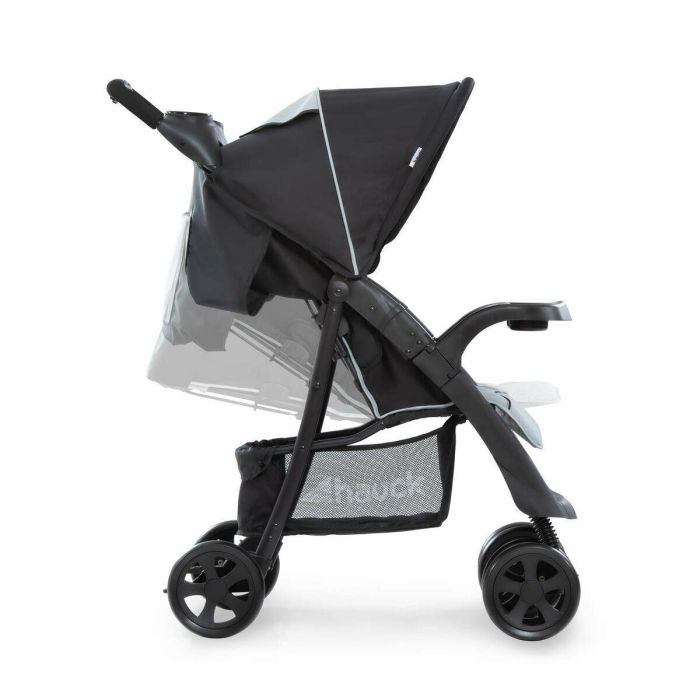 Hauck Silla de Paseo Shopper Neo II Caviar Plata - Plegado Compacto con una Mano, Reclinable, Gran Cesta, Desde el Nacimiento 3