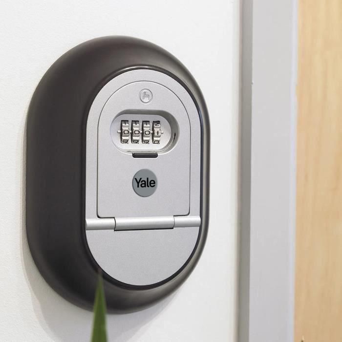Yale Caja de llaves de pared - Almacenamiento seguro para acceso de llaves - Cuerpo metálico resistente - Tamaño L 1