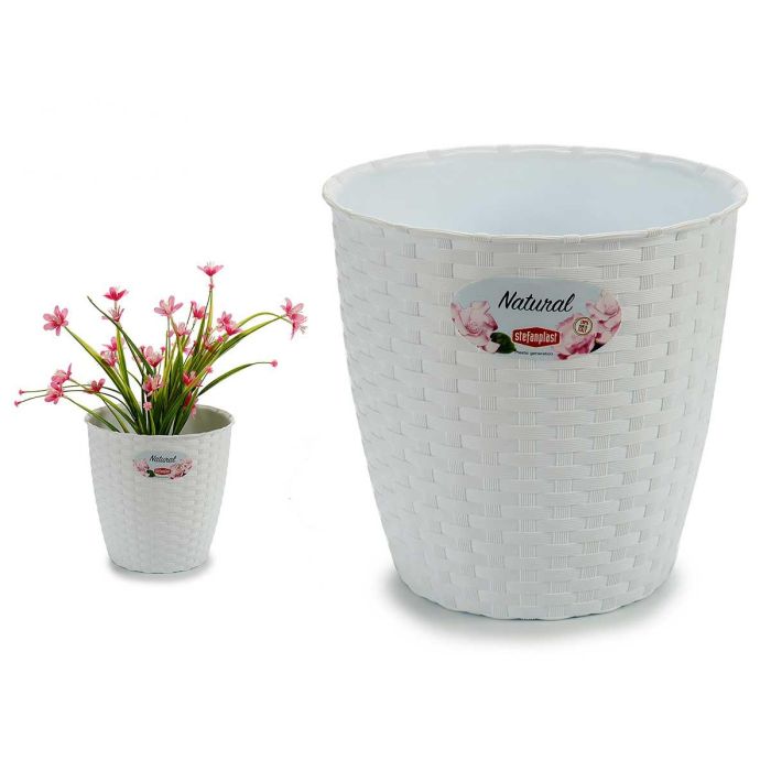 Maceta Natural Inter Exter 19Diam Blanco Stefanplast 19X17CM (12 Unidades) Maceta Natural Inter Exter 19Diam Blanco Stefanplast 19X17CM (12 Unidades)