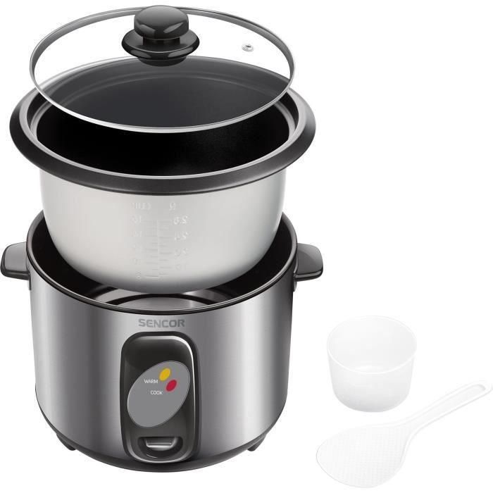 Olla arrocera - SENCOR - SRM 1000SS - 400 W - 1 L - Acero inoxidable 1