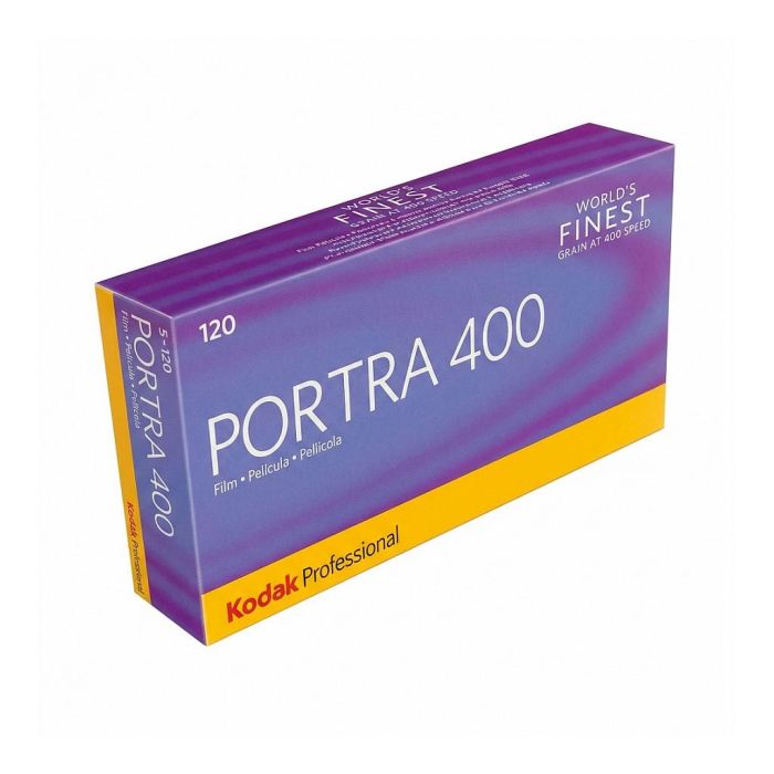 Kodak Portra 400 120 - Película fotográfica de color, ISO 400, formato 120, paquete de 5 rollos Kodak Portra 400 120 - Película fotográfica de color, ISO 400, formato 120, paquete de 5 rollos