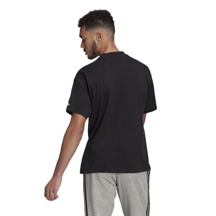 Camiseta de Manga Corta Hombre Adidas GK9422 Negro (M)