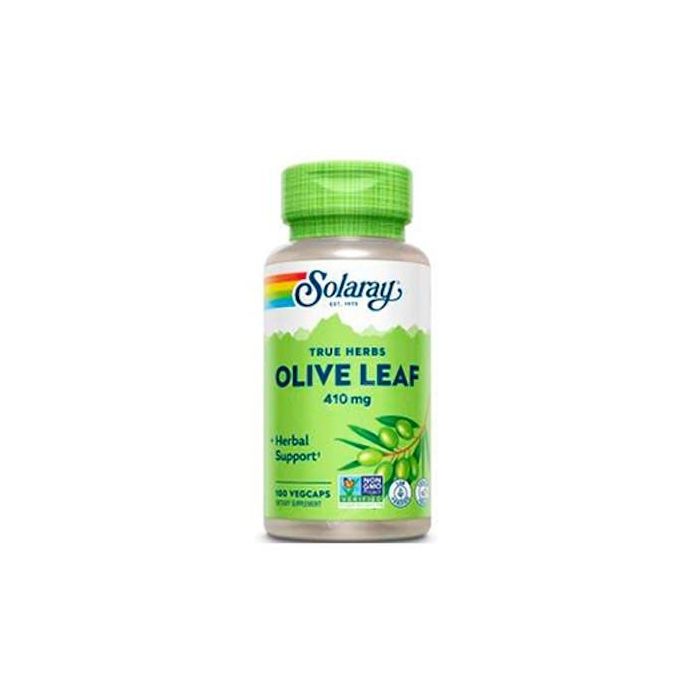 SOLARAY Olive Leaf 410 mg 100 Cápsulas Vegetales. Complemento Olivo para Sistema Cardiovascular