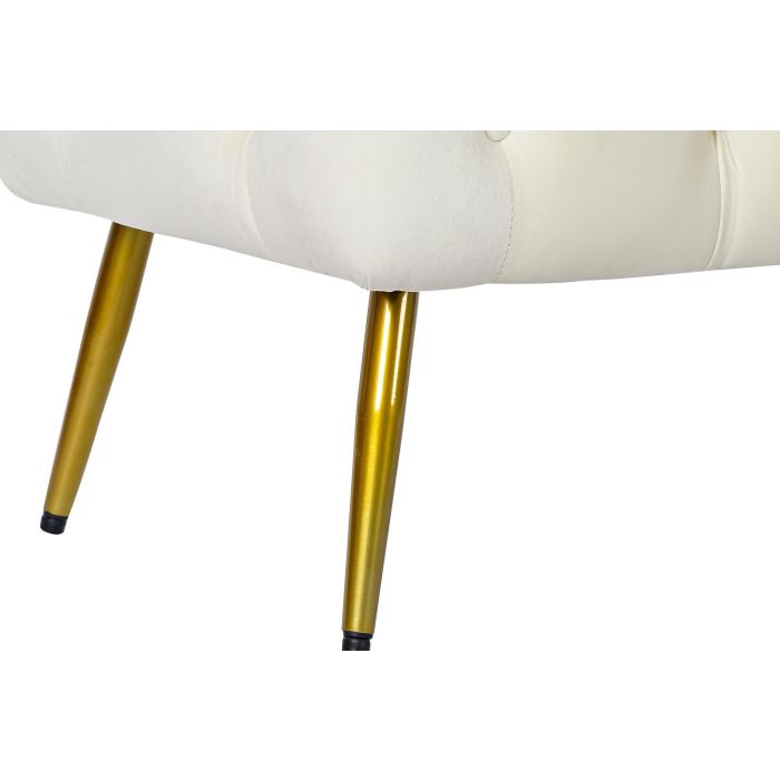 Descalzadora Glam DKD Home Decor Crema Dorado 46 x 42 x 103 cm 2 Descalzadora Glam DKD Home Decor Crema Dorado 46 x 42 x 103 cm 2