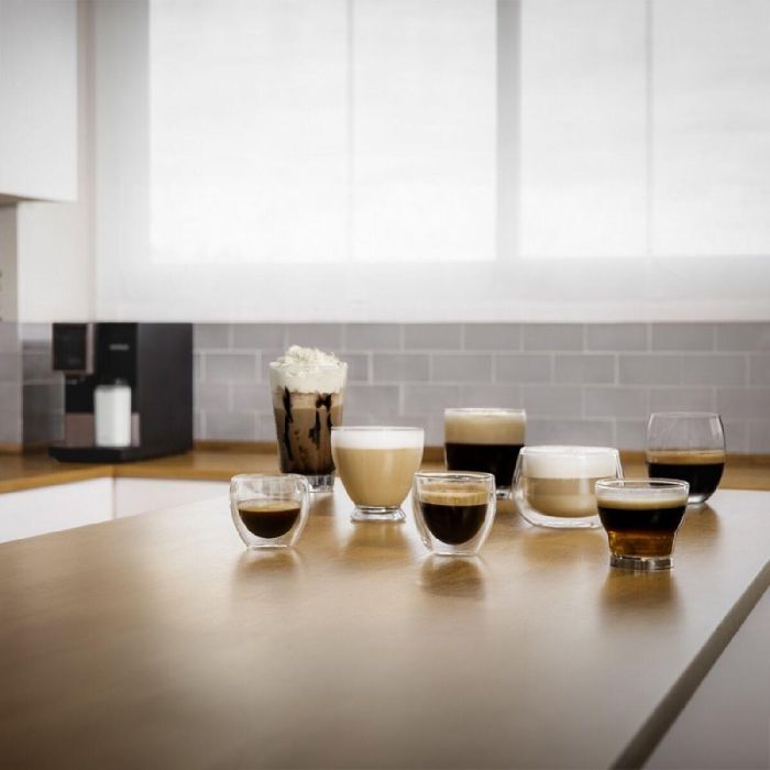 Cecotec 01461 Cafetera Superautomática Cremmaet Compactccino Connected Black Rose 19 Bares, WiFi, 1.1L, 30 Bebidas, Tanque de Leche 1