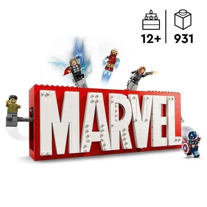 Lego Marvel 76313 Marvel Logo y sus Superhéroes Juego de Construcción de Los Vengadores para Niños de 12 Años 1