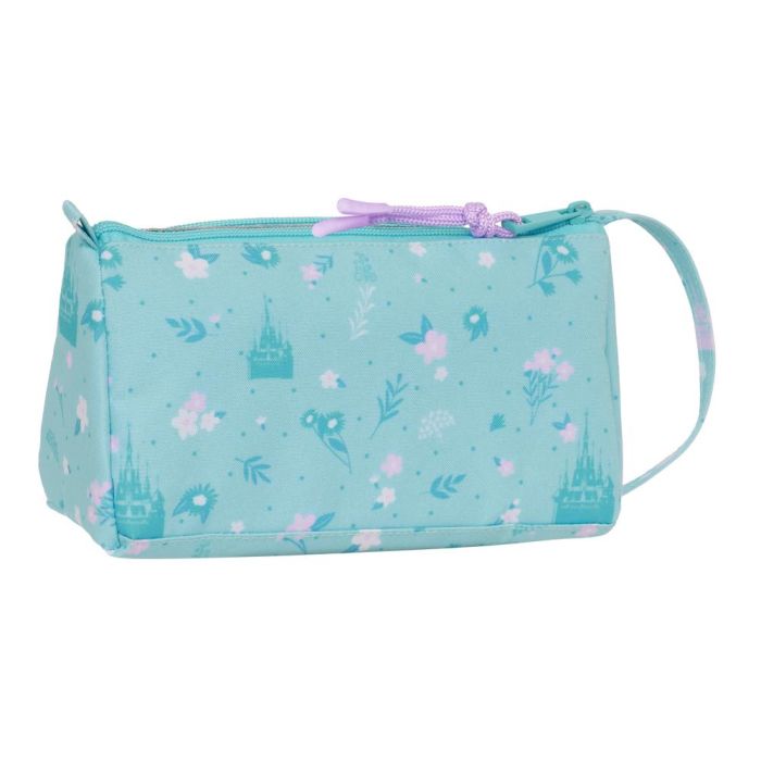 Estuche Escolar con Accesorios Frozen Hello spring Azul claro 20 x 11 x 8.5 cm (32 Piezas) 1