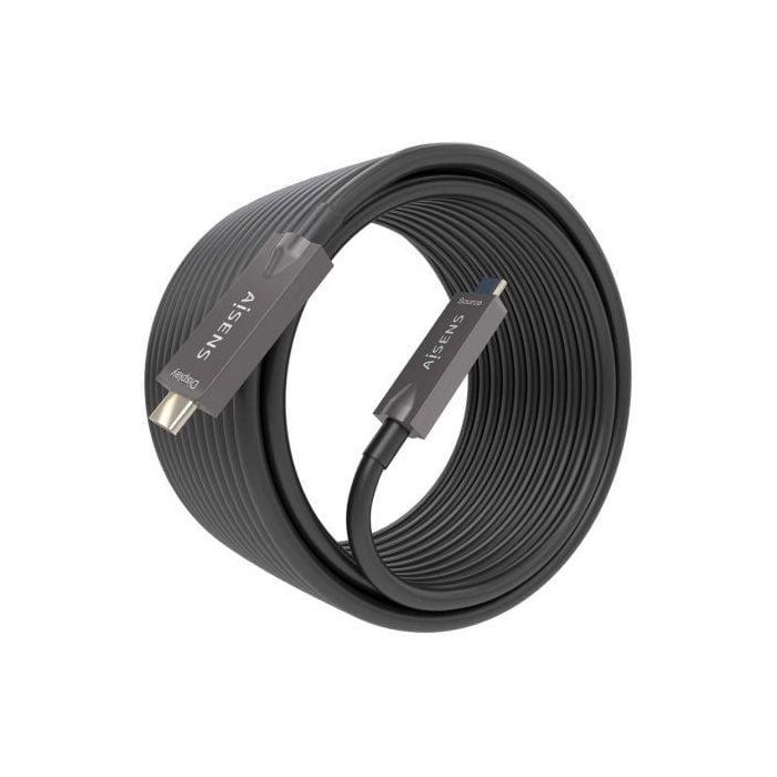 Aisens Cable USB 3.1 Tipo-C AOC A157-0882 Macho - Macho 10Gbps 60W 10m Negro 1