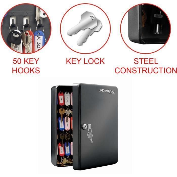 MASTER LOCK Gabinete de llaves 50 llaves 3