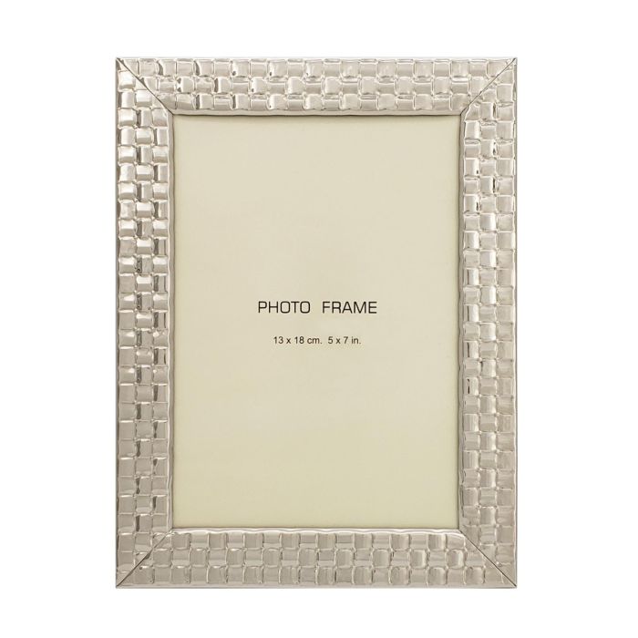 Marco Foto 10X15 Chic DKD Home Decor Plateado 2 x 18.5 x 13.5 cm