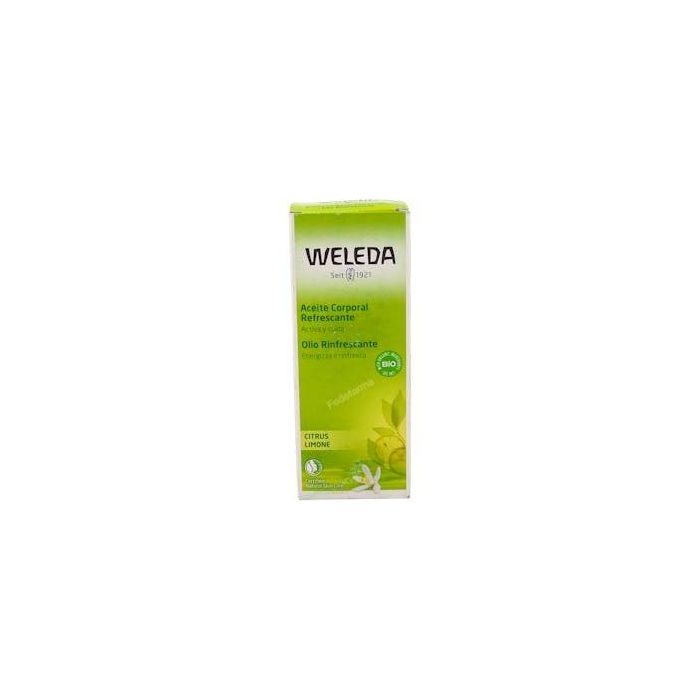 WELEDA Aceite Corporal de Citrus y Limón 100ml | Previene sequedad, reafirmante y refrescante | Certificado NaTrue