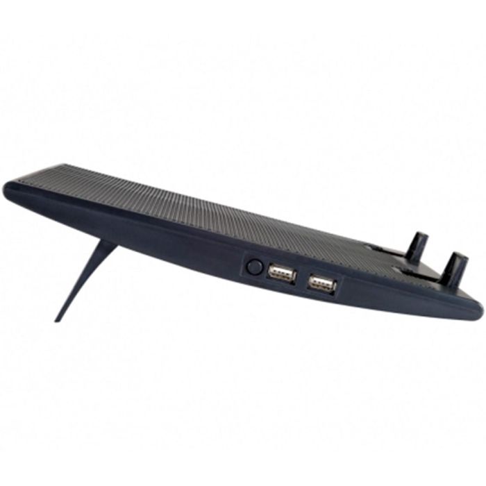 Conceptronic Base de Refrigeración para Portátiles hasta 17 pulgadas con 2 Ventiladores Ultrasilenciosos, Ajuste de Altura y Puerto USB 2 Conceptronic Base de Refrigeración para Portátiles hasta 17 pulgadas con 2 Ventiladores Ultrasilenciosos, Ajuste de Altura y Puerto USB 2