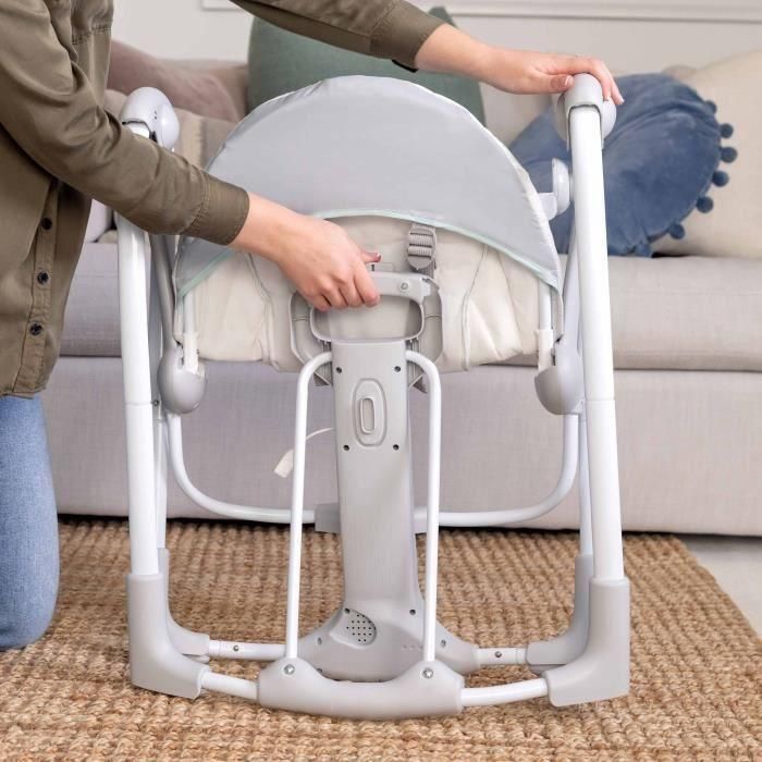 Ingenuity ING0074451169685 Hamaca Eléctrica Plegable Bebé Cosy Spot con Arco de Juguetes, Balanceo, Temporizador y Reclinación 2